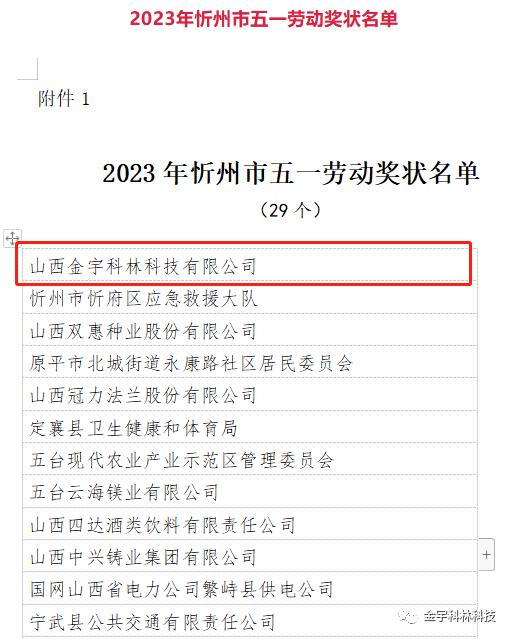 中(zhōng)共忻州市委 忻州市人民政府 關于表彰2023年忻州市五一(yī)勞動獎的決定